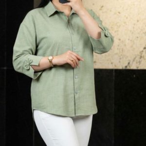 شومیز آستین پاپیونی/شومیز زنانه/سومیز دخترانه